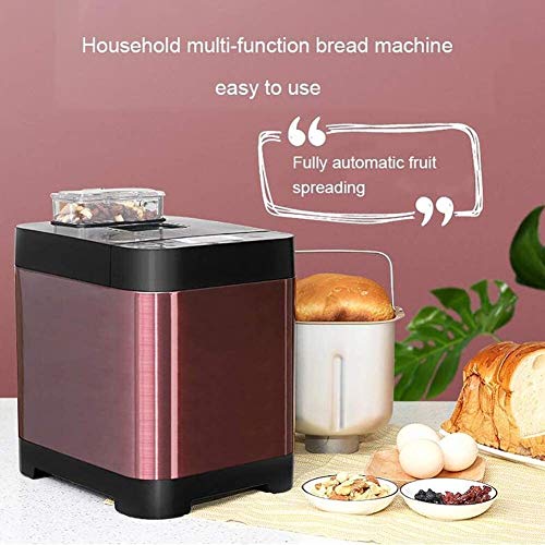 Multifunción 450W automático Máquina de hacer pan, multifuncional de acero inoxidable máquina de pan, 18 Configuración, 3 colores, la corteza de la Reserva Keep Warm Set, 18 programas automáticos, 13