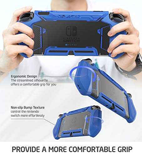 Mumba Carcasa para Nintendo Switch [Blade Series] Compatible con Nintendo Switch Console y Controlador Joy-Con Azul