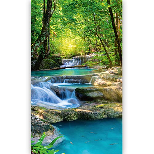 murimage Papel Pintado Puerta Cascada 86 x 200 cm Incluye Pegamento Río de la Selva Bosque Tailandia Asia baño Foto Mural