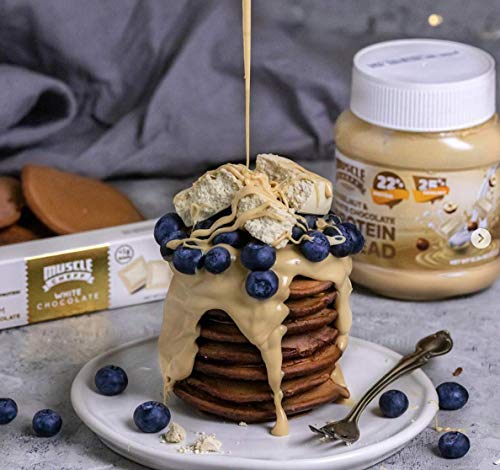 Muscle Cheff Crema de Avellanas y Chocolate Blanco, 1 x 350 Tarro