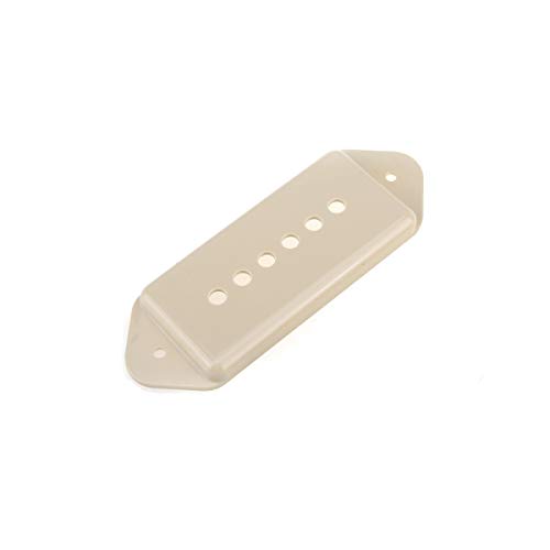 Musiclily Pro 49,2mm P90 Dog Ear Short/Low Cubierta de Pastilla para EE. UU. Gibson/Epiphone Vintage Style, Crema (Juego de 2)