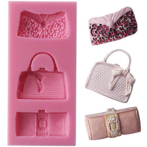 musykrafties Bolso Embrague Bolsas y Fondant Caramelo Molde de Silicona para Sugarcraft,Decoración Tartas,Cupcake Topper,Chocolate,Fabricación Jabón, Resina Epoxy,Polímero Flexible, Manualidades