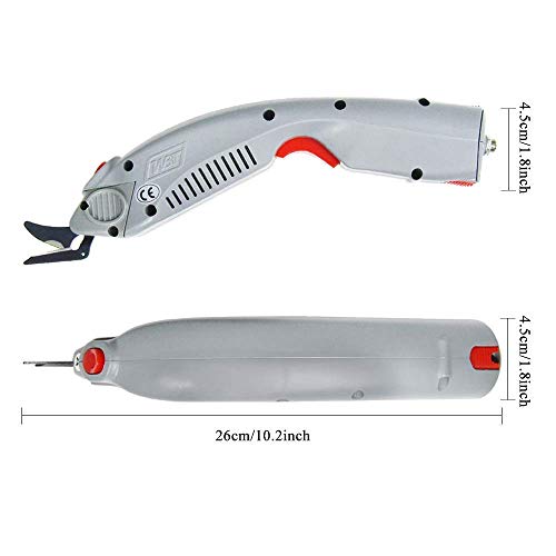 MXBAOHENG Cortador de Tela Industrial Tijeras Eléctricas para Tela Tijeras Eléctricas de Tela 3.6 V WBT-1 Máquina de Corte de Tela con 1 Batería y 1 Cuchilla