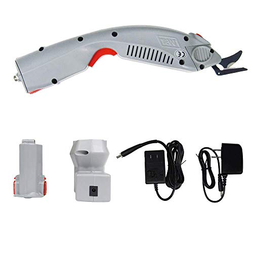 MXBAOHENG Cortador de Tela Industrial Tijeras Eléctricas para Tela Tijeras Eléctricas de Tela 3.6 V WBT-1 Máquina de Corte de Tela con 1 Batería y 1 Cuchilla