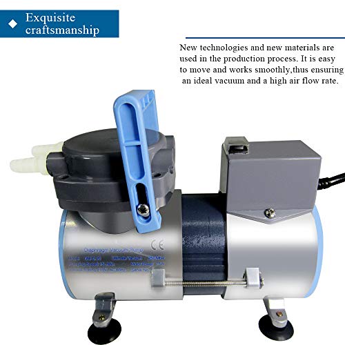 MXBAOHENG GM-0.2 Bomba de Vacío 220V Lab Bomba de Vacío de Diafragma Bomba de Vacío de Diafragma Sin Aceite Bomba de Vacío Industrial 15L / min 75W
