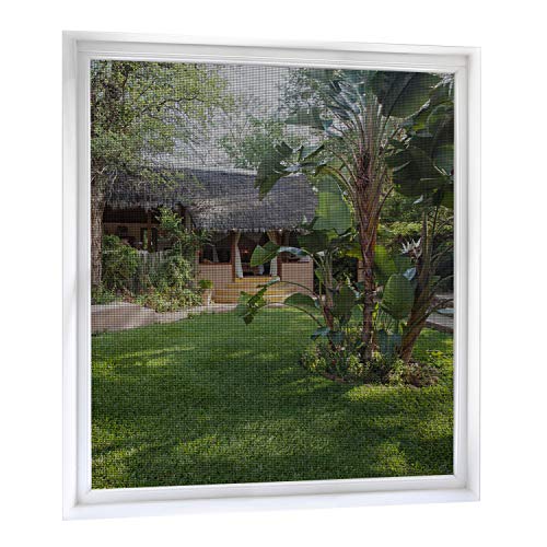 MYCARBON Mosquitera Ventana de 2 unidades 150 * 180 Negro Mosquitera para ventanas Mosquiteros Ventana Mosquiteras de Ventanas (Negro)