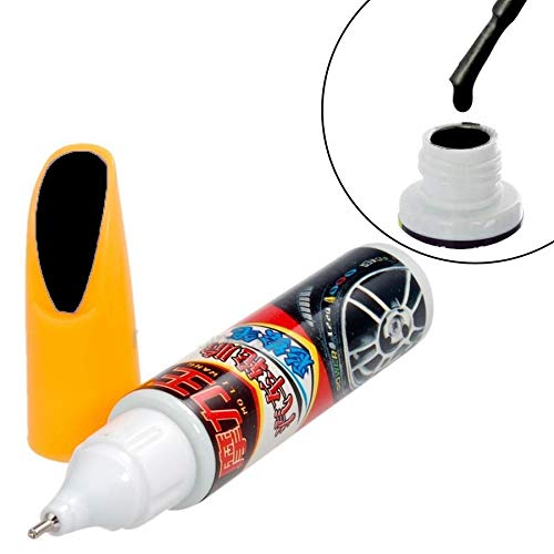Mygoodprice - Pincel de retoque de pintura, color negro metalizado, para carrocería