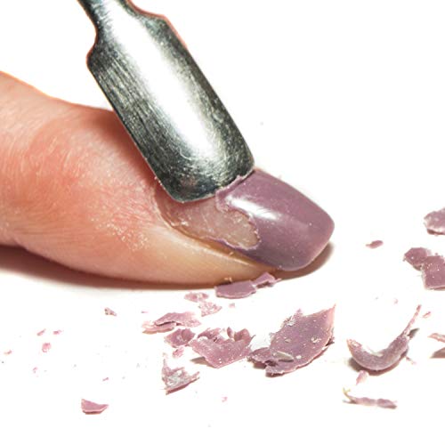 Mylee Herramienta Profesional Dual de Acero Inoxidable Empujador de Cutículas para Manicura y Pedicura Limpiador de Uñas de Gel