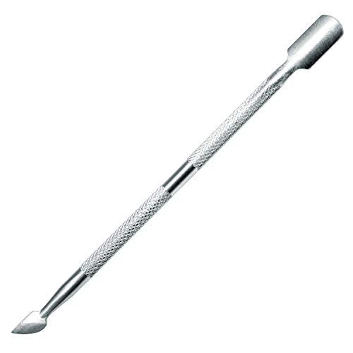 Mylee Herramienta Profesional Dual de Acero Inoxidable Empujador de Cutículas para Manicura y Pedicura Limpiador de Uñas de Gel