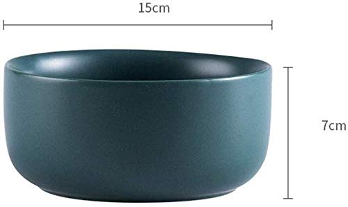 MYPNB Tazón Noodle Bowl, 1134 Porcelana Cuencos 22 Onza de Cereal, Sopa, arroz, Ensalada (Color : Green)