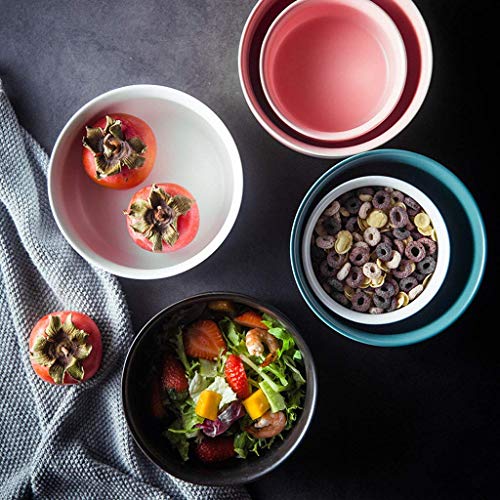 MYPNB Tazón Noodle Bowl, 1134 Porcelana Cuencos 22 Onza de Cereal, Sopa, arroz, Ensalada (Color : Green)