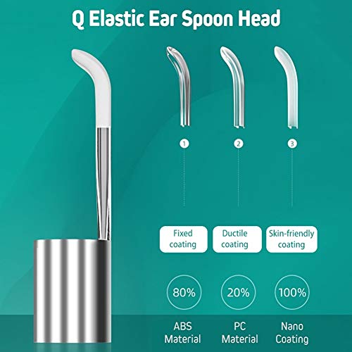 MYTDBD Selector de Oreja Oreja Cera del retiro del endoscopio Visual del oído Cuchara Grande de 5 Pulgadas de Pantalla Limpiador del oído, fácil de Limpiar