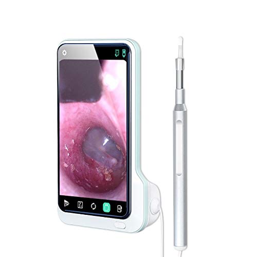MYTDBD Selector de Oreja Oreja Cera del retiro del endoscopio Visual del oído Cuchara Grande de 5 Pulgadas de Pantalla Limpiador del oído, fácil de Limpiar