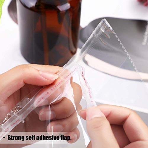 MZMing [50 Piezas] A4 Bolsa de celofán de polietileno transparente Bolsa Sellada Autoadhesiva Bolsa de plástico OPP engrosamiento para empacar pan Jabón Camiseta Papel Revista Documentos(21,5 x 31cm)