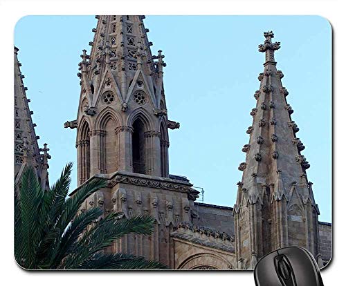 N / A Alfombrilla de ratón - Mallorca España Catedral Spires Palma Arquitectura