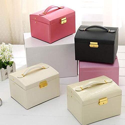 N / A Caja de almacenamiento simple portátil Joyero Pendientes Anillo Caja de Consolidación de Almacenamiento con Cajón, para Pendientes Anillo (Color: Violeta)
