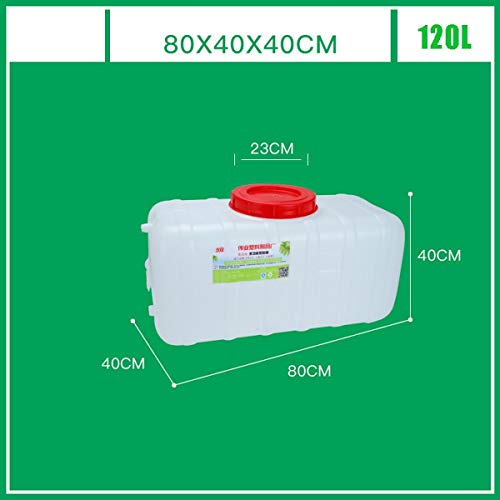 N / A Contenedor de Agua de Emergencia portátil, Tanque de Agua del automóvil, Cubo de Senderismo al Aire Libre, Olla de Transporte de Almacenamiento de Agua del Grifo, Gran Capacidad(Size:120L)