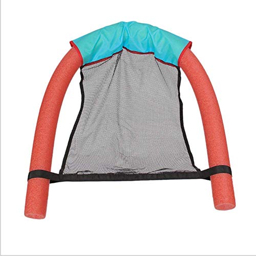 N / A Fideos flotantes Cama Plana Honda de la Silla de salón Proporciona el Agua para los niños Adult Swim,Rojo