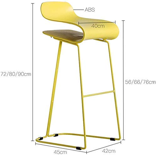 N / A Sillas de Oficina, sillas de Montar taburetes de la ra ra de la Cocina ra del Asiento heces Restaurante Buffet del Desayuno Maquillaje de café Moderna casa Europea (56/66 / 76 cm.