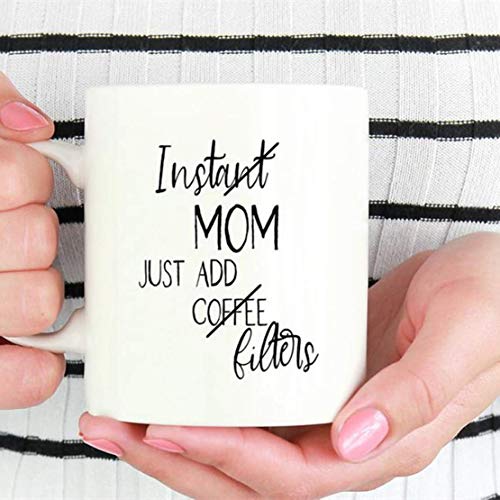 N / A Taza Divertida de mamá, Taza de Instagram, Taza de Redes sociales, Taza de Blogger, Regalo de Blog de mamá, Taza de café Divertida para mamá, mamá de Insta, Taza de Regalo del día de la Madre