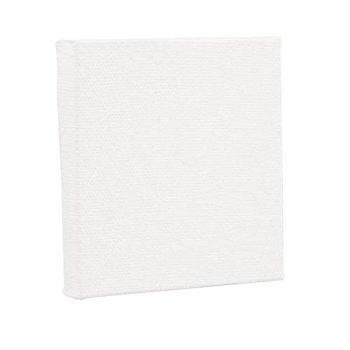 N/A - 10 paneles de lienzo de 10 x 10 cm, tablero cuadrado pequeño de arte para pintura al óleo en blanco 3.93 pulgadas