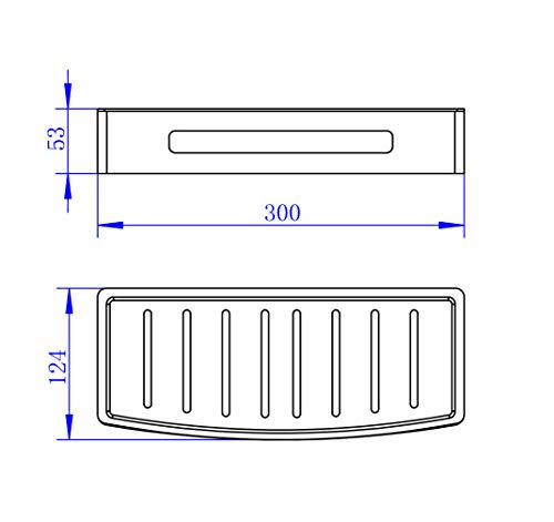 "N/A" Estante para Ducha, Esponjera Jabonera, Estante para baño, almacenar Botes de Gel y champú. Fácil instalación. Se desmonta para fácil Limpieza.