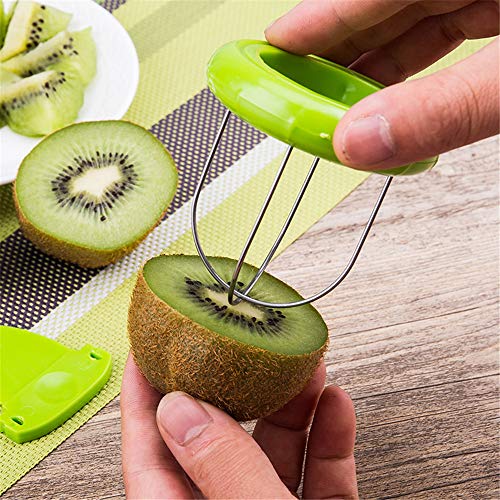 N\A Forma Peeler Slicer, Cocina Policía De La Fruta De Kiwi Dispositivo Cortador, Cortador De Kiwi Pelador De Verduras De Fruta Máquina De Cortar De La Cocina De Divisor De Excavación Core