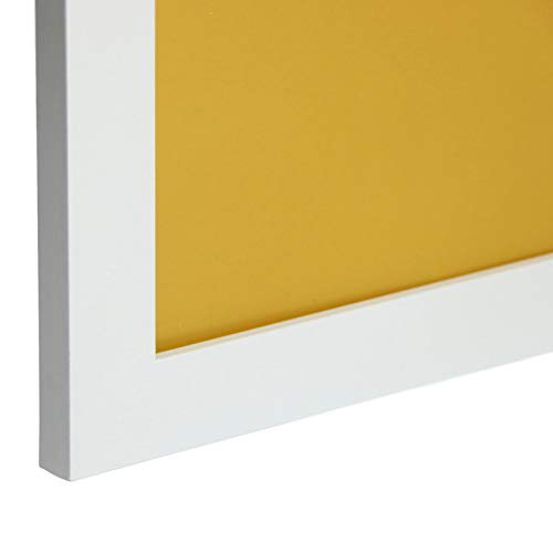 Nacnic Marco Blanco para Fotos, Posters, láminas, Diplomas. Tamaño(30x40 cm).Robusto de MDF y Frontal de plexiglas.Marco Blanco para Colgar