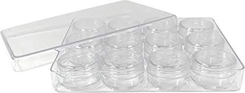 NAILFUN 12 Tarritos Vacíos en Caja - Color Transparente