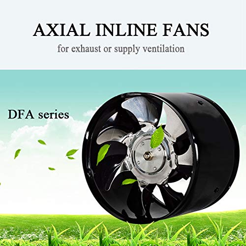 Naliovker Ventilador de Escape de Alta Velocidad de 6 Pulgadas Conducto en LíNea Extractor de Cocina Ventilador de Inodoro de Metal Ventilador Industrial 220V