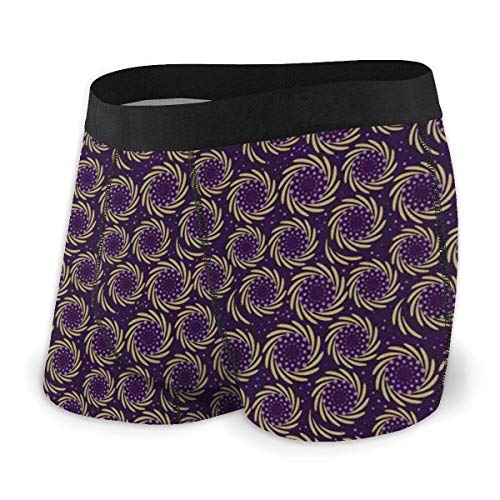 Nancyint Calzoncillos Tipo bóxer para Hombre con Hojas diminutas y arándanos Que Forman un patrón Whirpool M