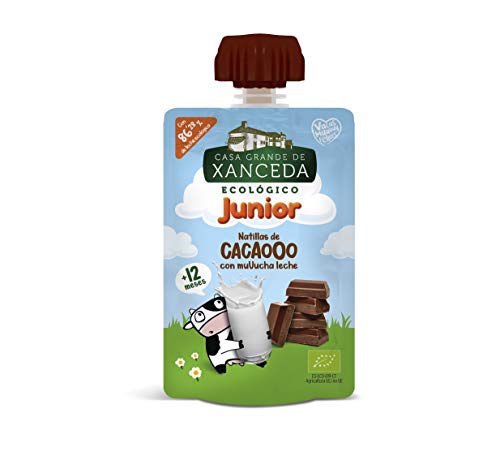 Natillas de chocolate con leche ecológica de Casa Grande de Xanceda -14 uds x90g