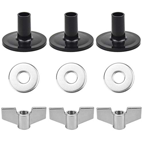 NATUCE 18 piezas Accesorios de Platillos, Fieltro y Mangas de Platillos, Arandela para Platillos y Tuercas de Mariposas, Accesorios para Soporte para Platillos y Juegos de Platillos