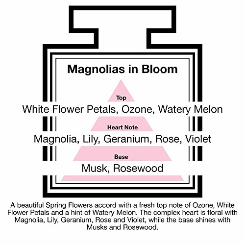 Natural Difusor Varillas - Larga Duración&Saludable - Precioso Perfumes que Complementar You - Fragancia For 2-3 Months (50 Ml) - Magnolias In Bloom por Pairfum - Negro Varillas - Cristal Cubo