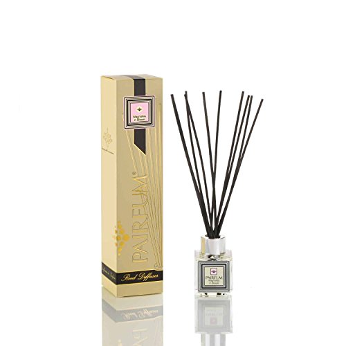 Natural Difusor Varillas - Larga Duración&Saludable - Precioso Perfumes que Complementar You - Fragancia For 2-3 Months (50 Ml) - Magnolias In Bloom por Pairfum - Negro Varillas - Cristal Cubo