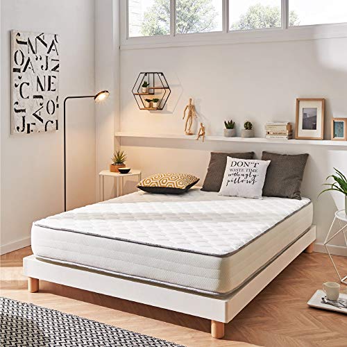 Naturalex | Activisco | Colchón 90x190 Cm Viscoelástico con Propiedades Regenerativas | Acolchado GelFresh Máximo Frescor | Tejidos Multicapas Hipoalergénico | Tecnología AirFresh Plus Ventilación