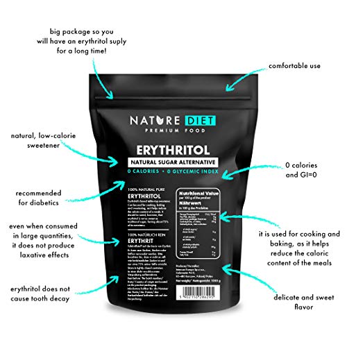 Nature Diet - Eritritol, 2 x 1000 g
