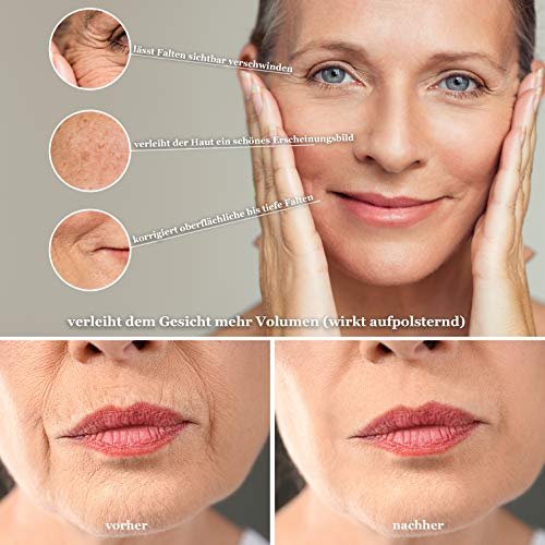 Naturellia Acido Hialuronico Polvo ULTRA 10 Gramos 10k Dalton Altamente Concentrado - Ultra Bajo Peso Molecular Para el Efecto de Profundidad - Solo Mezclar una Crema Antienvejecimiento en el Hogar