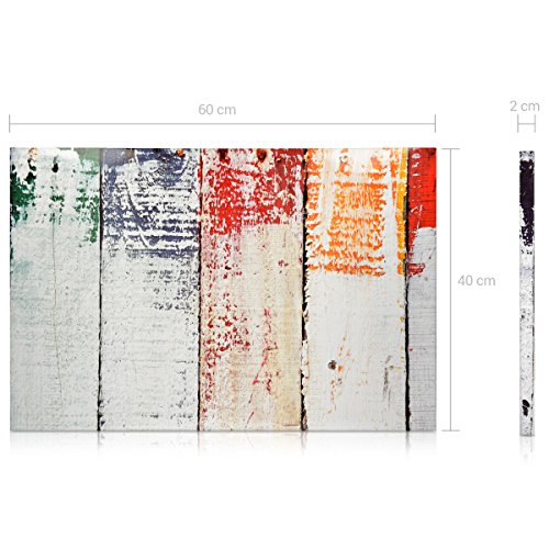 Navaris Tablero de Notas magnético - Tablero de recordatorios 40 x 60 CM Lavable - con diseño de Madera Pintada - Incluye lápiz imanes y Soporte