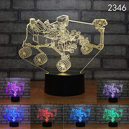 Nave Espacial Novedad lámpara de Mesa de luz Nocturna lámpara de Mesa táctil niños Coloridos Regalo de bebé Fiesta de cumpleaños Dormitorio
