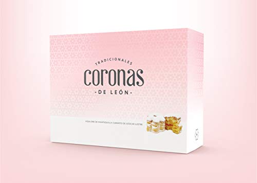 Nazaré Hojaldrería Dulces de Hojaldre de Mantequilla cubierto con Azúcar glass - Coronas de León - 12 Unidades 350 gr