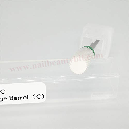 NBB broca de clavo eléctrica máquina poco, brocha de belleza de uñas, brocha de manicura eléctrica, taladro de clavo de cerámica 1pc 3/32"2.35 mm de caña Barril grande, sin calor no hay óxido