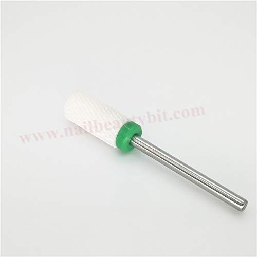 NBB broca de clavo eléctrica máquina poco, brocha de belleza de uñas, brocha de manicura eléctrica, taladro de clavo de cerámica 1pc 3/32"2.35 mm de caña Barril grande, sin calor no hay óxido