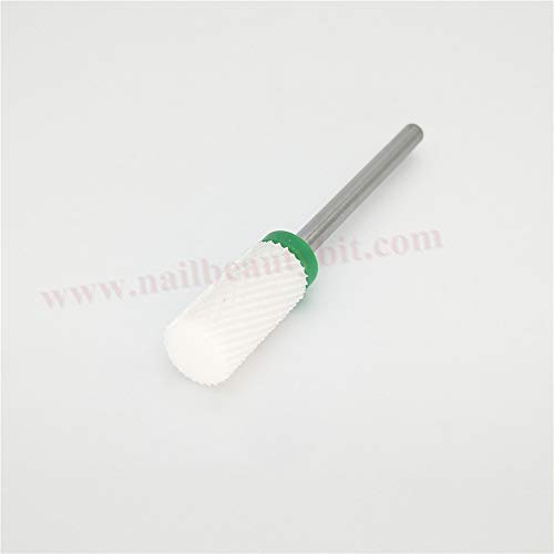 NBB broca de clavo eléctrica máquina poco, brocha de belleza de uñas, brocha de manicura eléctrica, taladro de clavo de cerámica 1pc 3/32"2.35 mm de caña Barril grande, sin calor no hay óxido