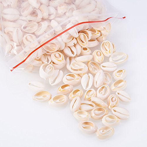 NBEADS 500 g/470 Piezas Mixed Natural Spiral Cowrie Shell Cuentas Conchas Marinas de la Playa Cowrie Shell encantos para la fabricación de Joyas de Bricolaje o Deco Crafts