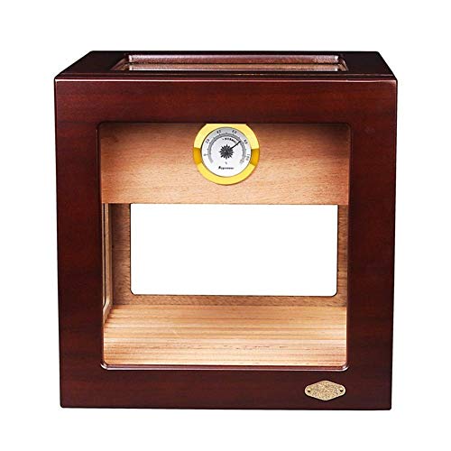 NBHUYT Cedar humidor de Puros Creativo Pequeño Transparente Vitrina Piano Pinte el Caso del humidor Humidors Caso de Cigarrillos de Moda