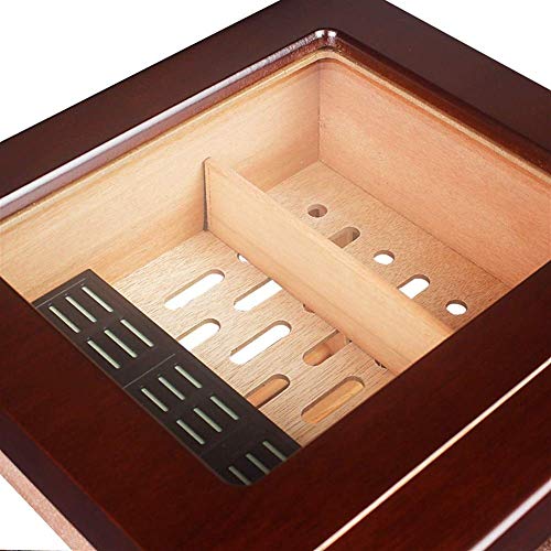 NBHUYT Cedar humidor de Puros Creativo Pequeño Transparente Vitrina Piano Pinte el Caso del humidor Humidors Caso de Cigarrillos de Moda
