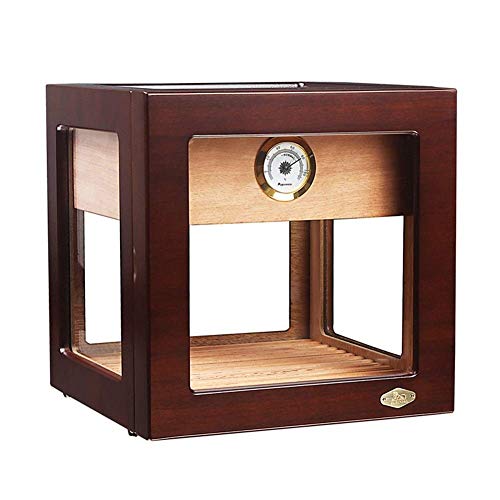 NBHUYT Cedar humidor de Puros Creativo Pequeño Transparente Vitrina Piano Pinte el Caso del humidor Humidors Caso de Cigarrillos de Moda