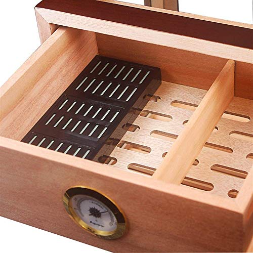 NBHUYT Cedar humidor de Puros Creativo Pequeño Transparente Vitrina Piano Pinte el Caso del humidor Humidors Caso de Cigarrillos de Moda