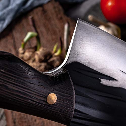 NBKLSD Cleaver Cuchillo de Cortar y ampSlicing de Doble Uso de Cuchillos de Cocina de la Mano de forja Sacrificio Cortador de deshuesar Peeling Herramientas Dividir (Color : Type 2)